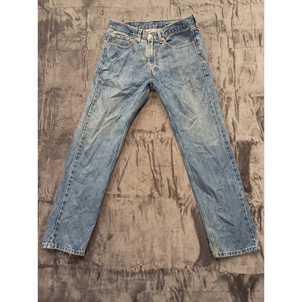 Levi Strauss 505 Jeans Mens W34‎ L32 Light Wash Denim Button Fly Casual